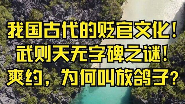 我国古代的贬官文化武则天无字碑之谜爽约,为何叫放鸽子