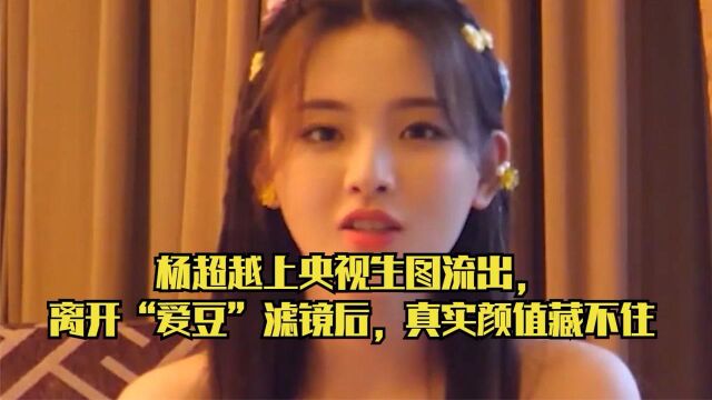 杨超越上央视生图流出,离开“爱豆”滤镜后,真实颜值藏不住