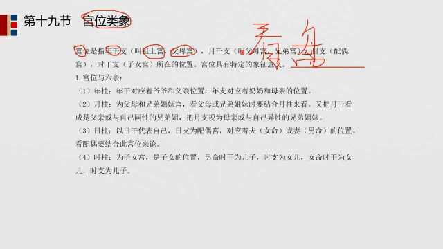 1.八字中宫位代表什么