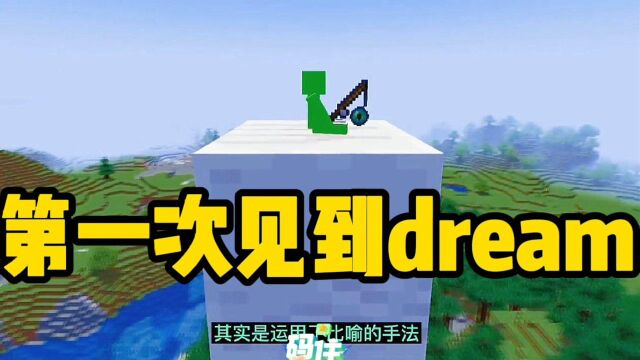 我的世界:第一次看dream视频的感觉是什么样的