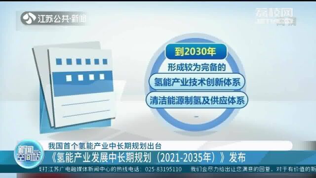 我国首个氢能产业中长期规划出台 大力发展可再生能源制氢