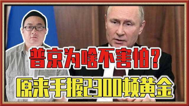 3000亿海外资产被冻结,普京为啥不害怕?原来手握2300顿黄金