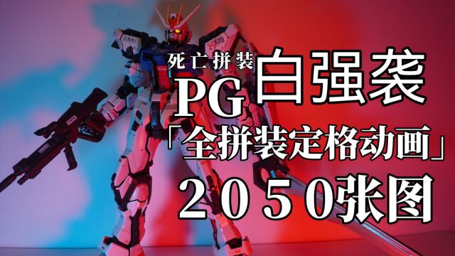 「白定15」爆肝⑨天!PG白强袭(大班)全拼装定格动画!死亡拼装 问就是指纹已经不能开锁