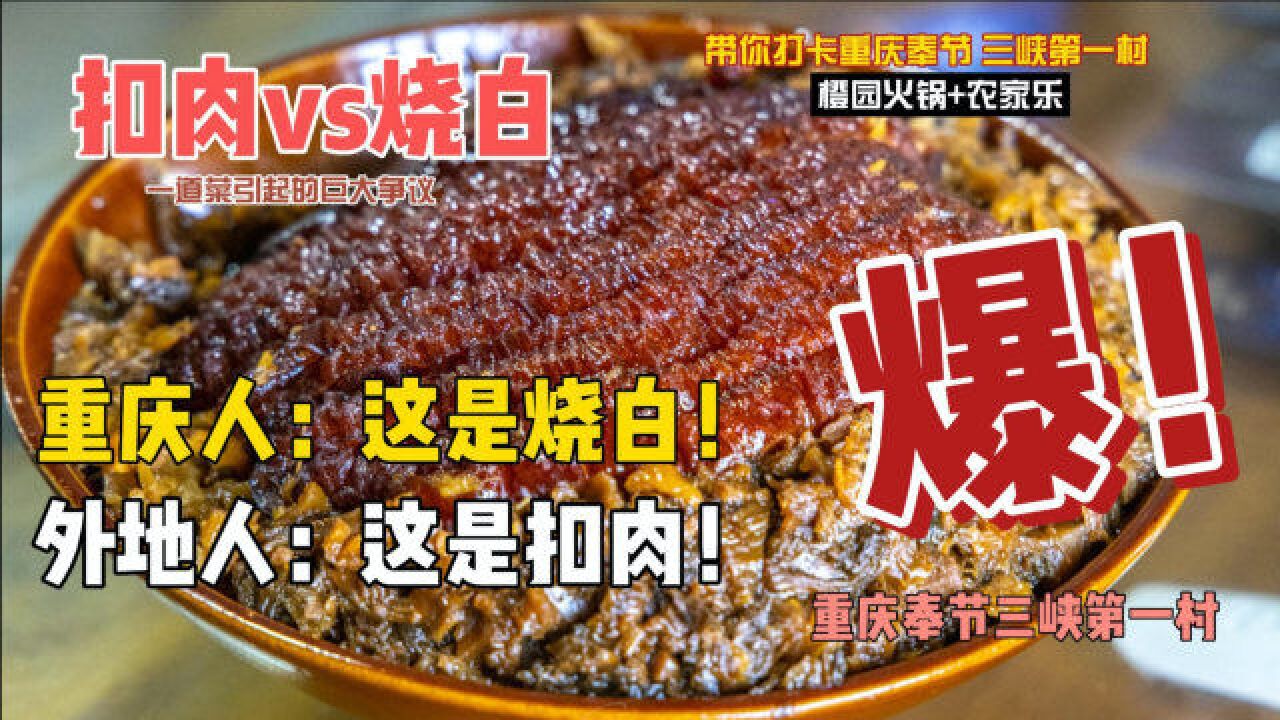 为了一盘肉,重庆人和外地人差点吵起来!三峡第一村的风物真难忘