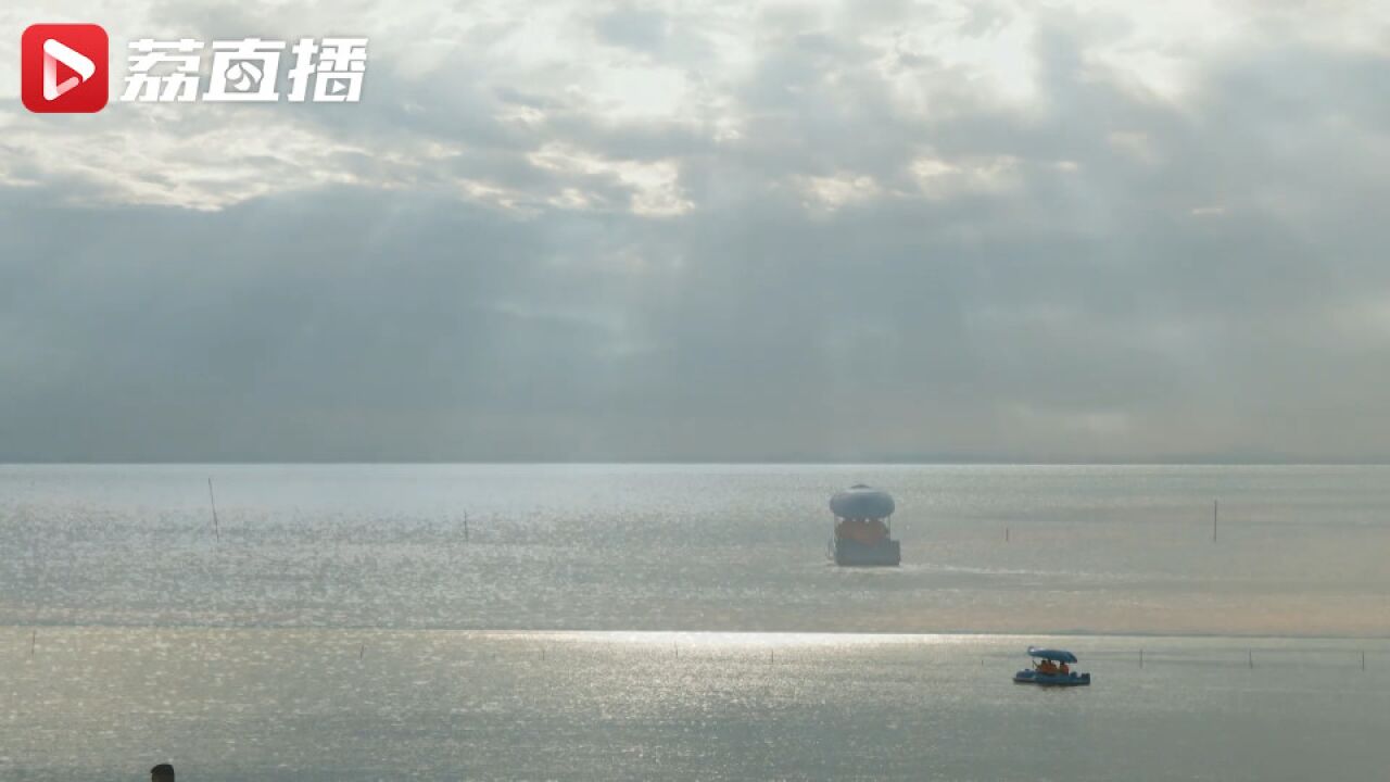 雨后的宿迁骆马湖像一把大竖琴