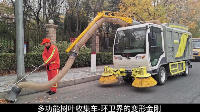 纯电动树叶收集车采用两级空气过滤系统避免二次污染大吸力风机落叶破碎压缩液压自卸,可收集落叶,塑料瓶,地面污物鞭炮皮,免维护锂电池,4.5立方...