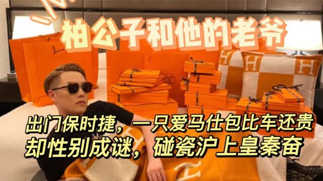 柏公子:雌雄难辨“真贵妇”,碰瓷秦奋惹争议,神豪老爷到底是谁