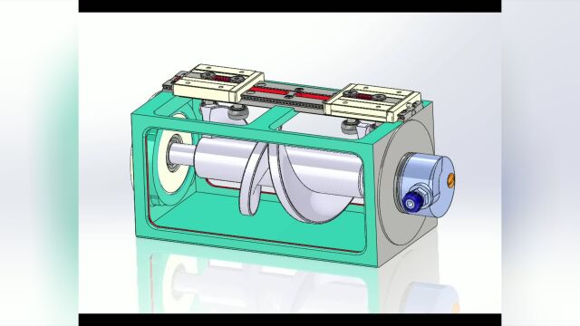 螺旋式喷浆机设计 CAD三维建模机械设计 非标自动化设计动画模拟