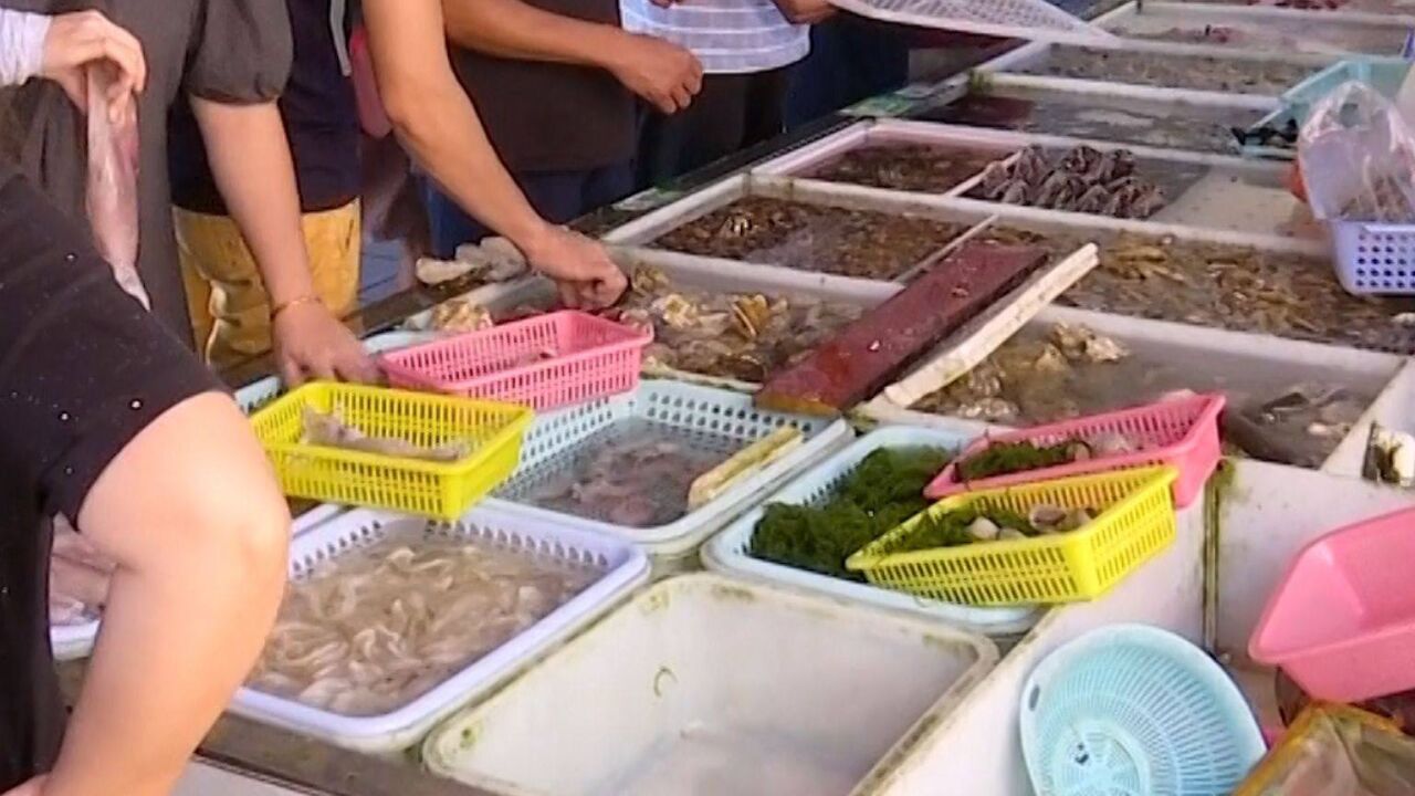 鲜味十足!广州南沙开渔“第一网”到货,周末迎来客流高峰