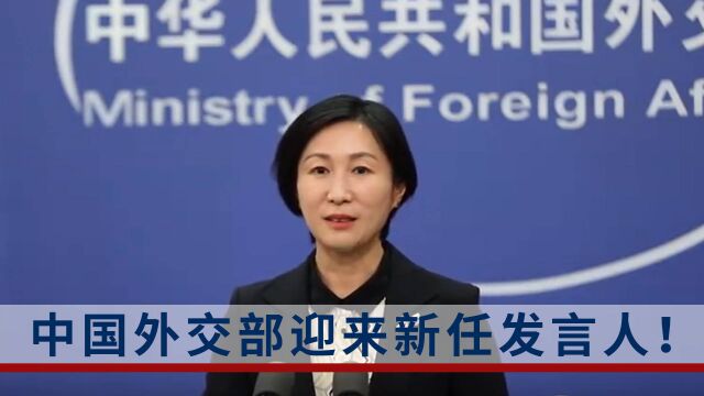 中国外交部新任发言人毛宁亮相!