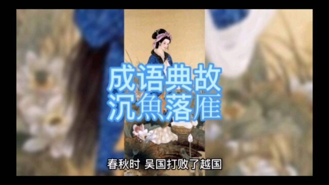 成语典故沉鱼落雁