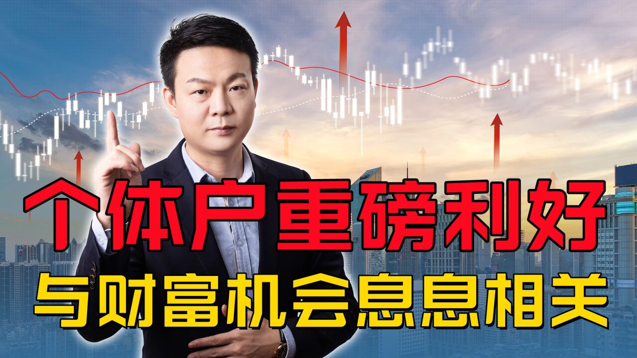 1.1亿个体户迎来重磅利好!总结4大要点,与财富机会息息相关