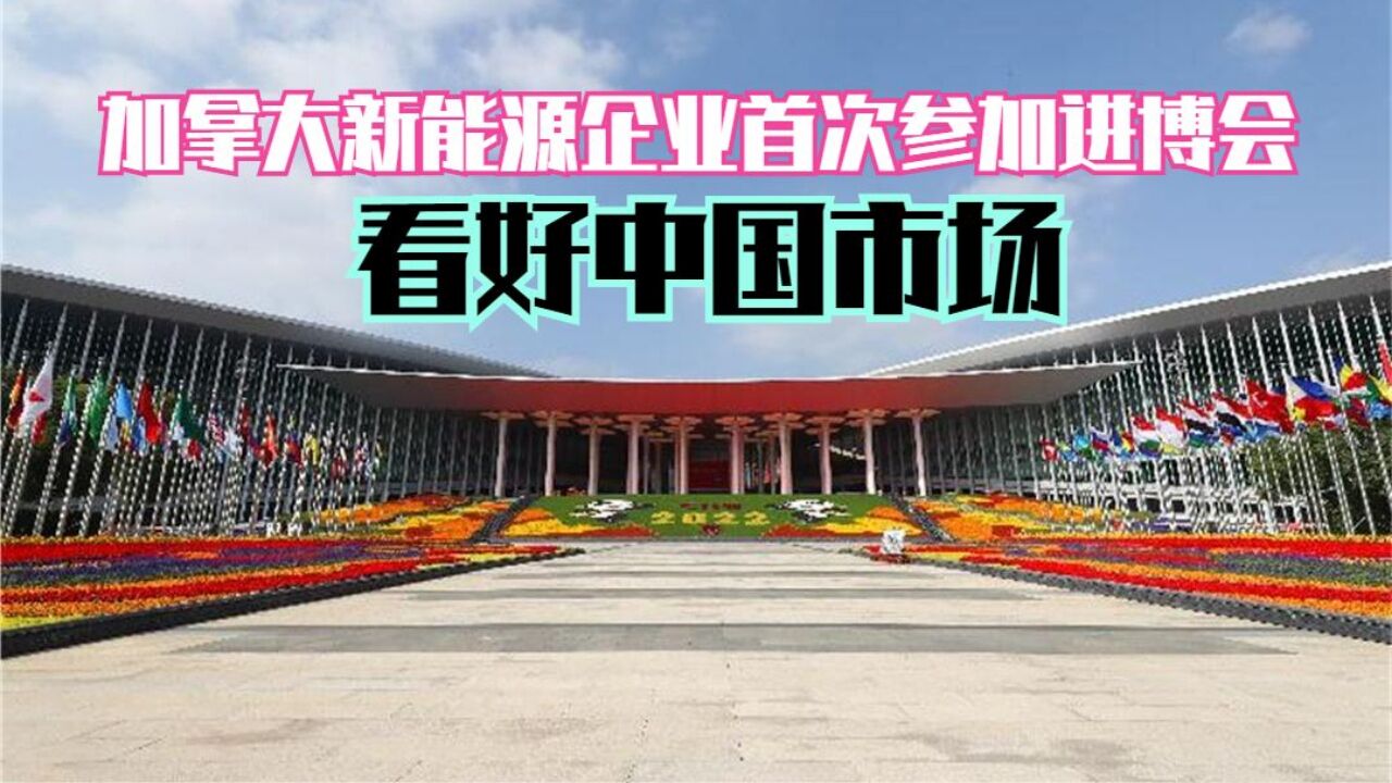 加拿大新能源企业首次参加进博会 看好中国市场