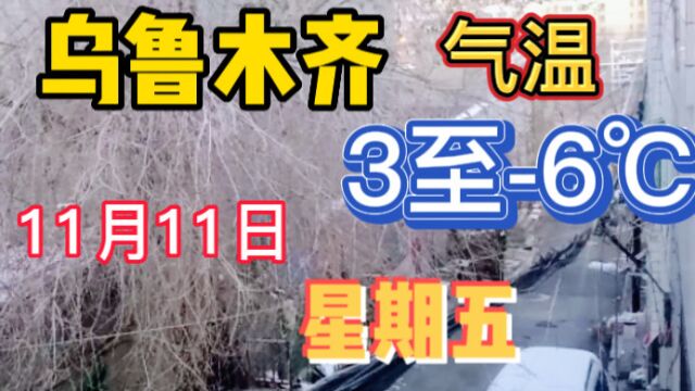 今天11月11日,乌鲁木齐气温降至36℃,目前仍在疫情封闭期