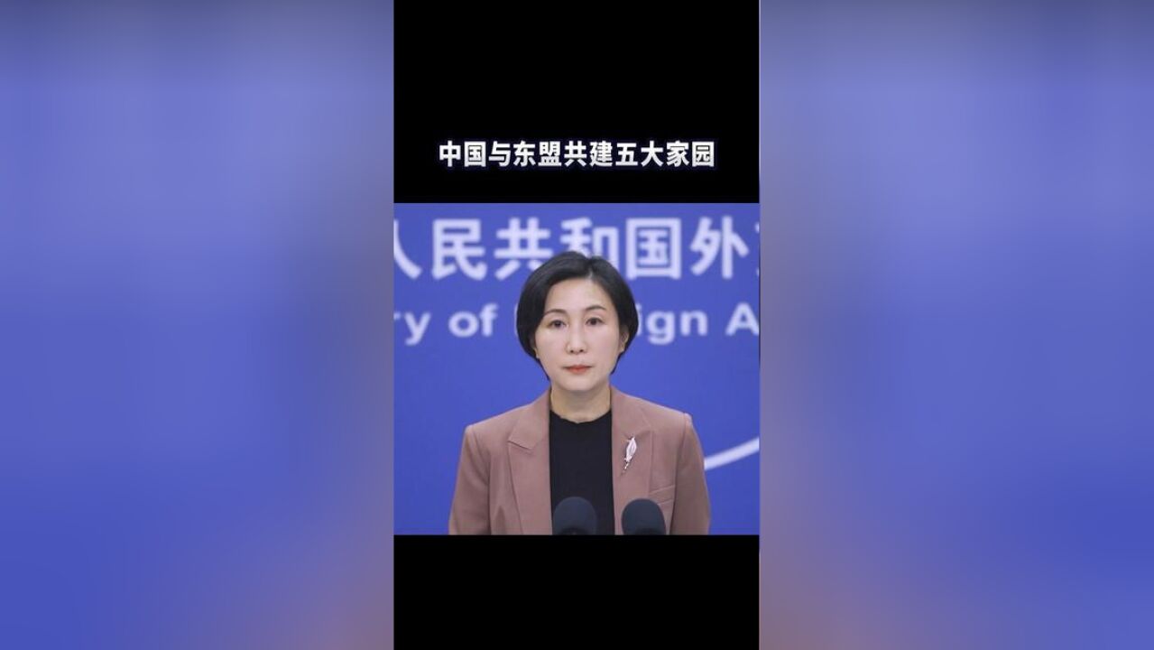 中国与东盟共建五大家园