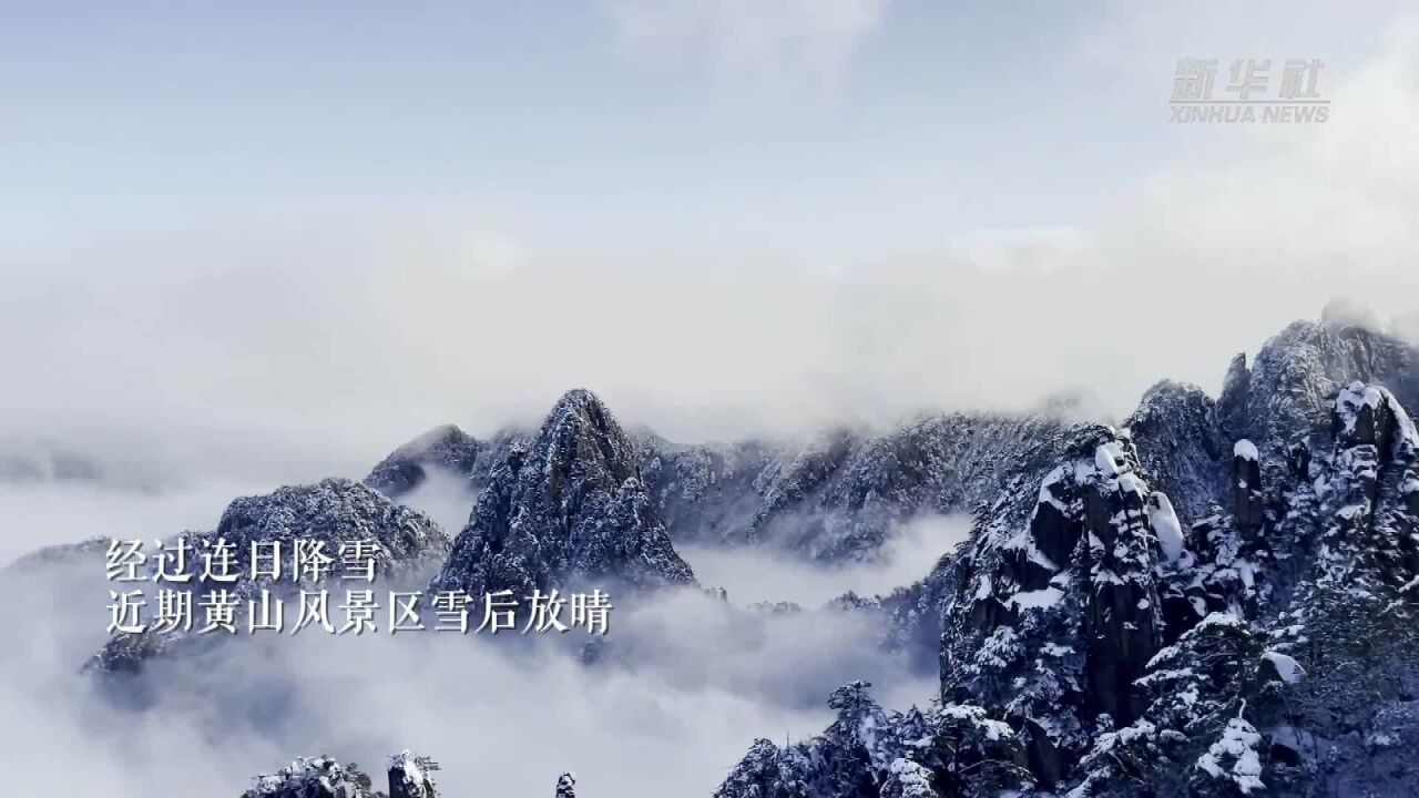 安徽黄山:雪后风光美不胜收