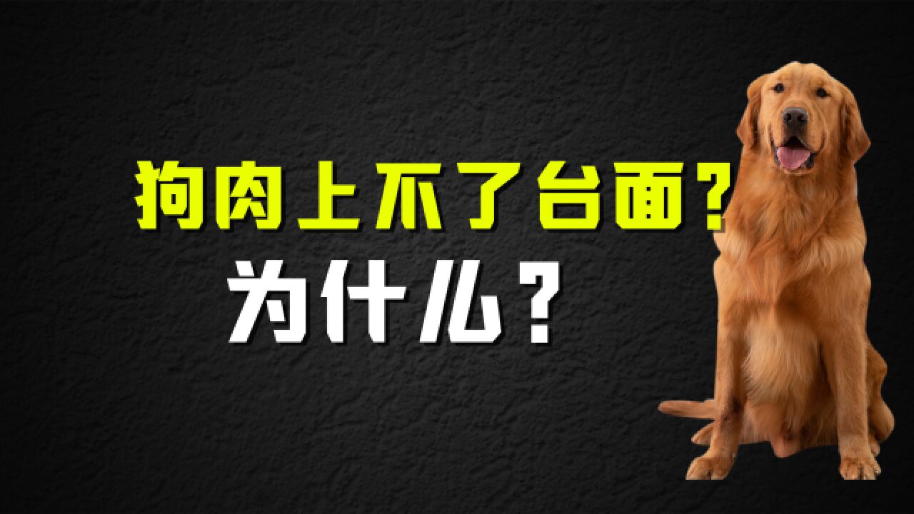 为什么说“狗肉上不了台面”?吃狗肉,为什么“名声”不好听?