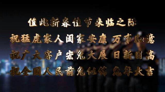 守护万家灯火,保卫平安有我——猛虎保安集团14000名员工向全国人民拜年了!