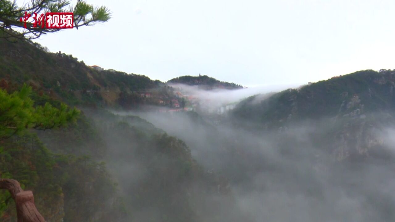 望江亭中庐山观雾牯岭仿似空中楼阁