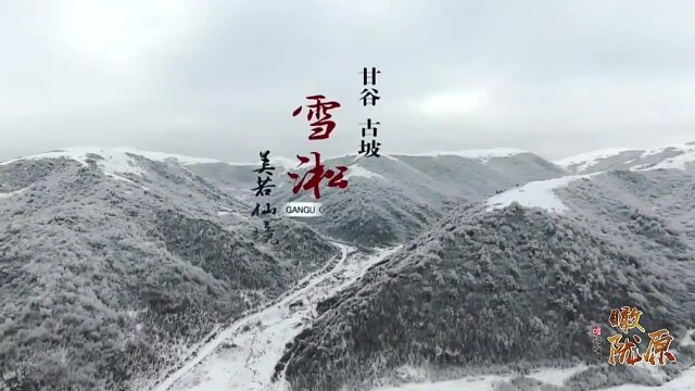 瞰陇原|甘谷:古坡雪淞美若仙境