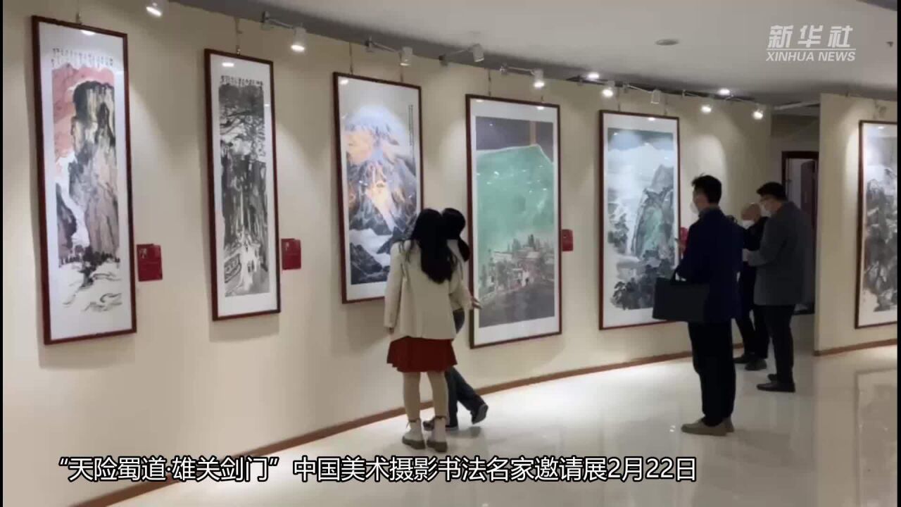 “天险蜀道ⷩ›„关剑门”中国美术摄影书法名家邀请展开幕