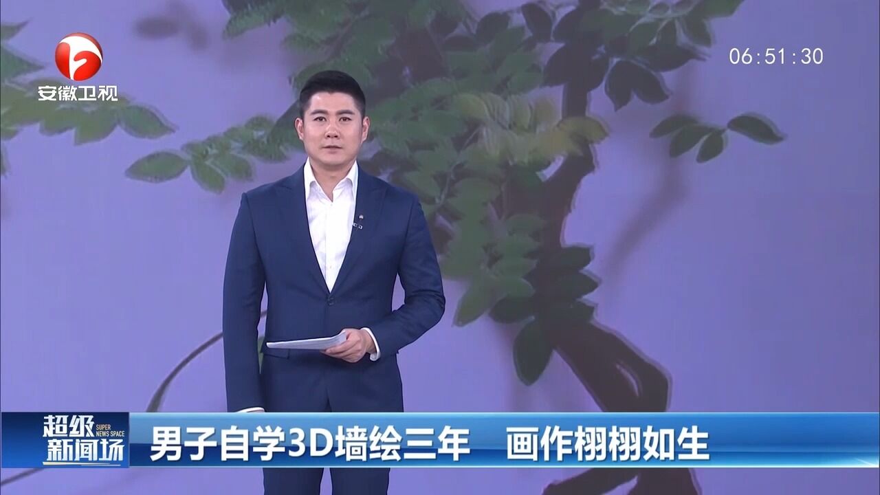 山东临沂:男子自学3D墙绘三年,画作栩栩如生