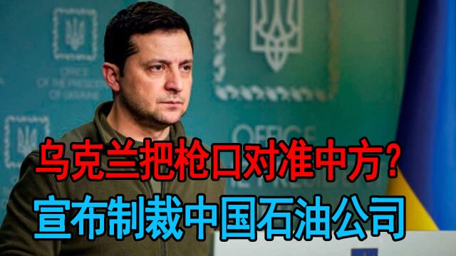 乌克兰把枪口对准中方?宣布制裁中国石油公司,中国深海传好消息