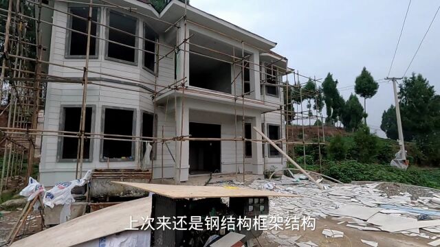 四川农村新兴建筑“轻钢别墅”整体结构用型钢打造,性价比极高!