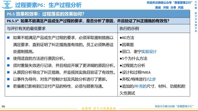 213 6.5.3 问题解决的原因分析和纠正措施 VDA6.3过程审核 质量管理