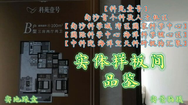 南沙湾科苑壹号100平,南沙首个科技人才社区南向海景实体样板间