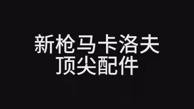 马卡洛夫顶尖配件,火速艾特排位坑你的冤种兄弟来用吧 #使命召唤手游 #和平精英