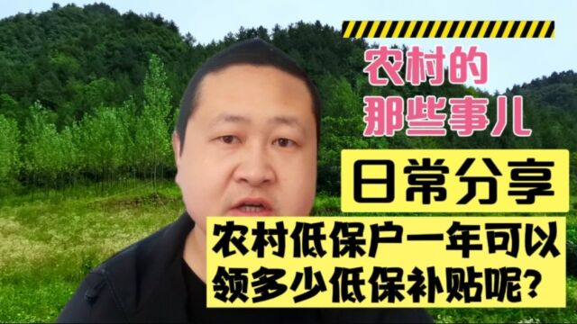 农村低保户一年可以领多少低保补贴呢?看看您领对了吗?