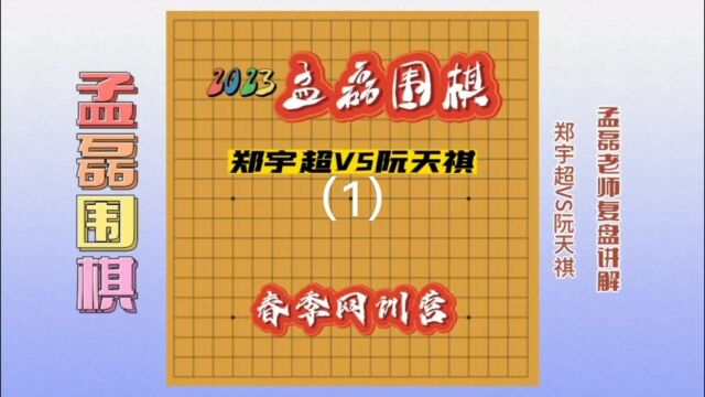 职业棋手教你如何提高棋力郑宇超VS阮天祺1孟磊老师复盘讲解