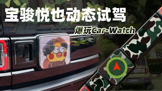 Carwatch屏幕玩出花!动态体验宝骏悦也纯电SUV