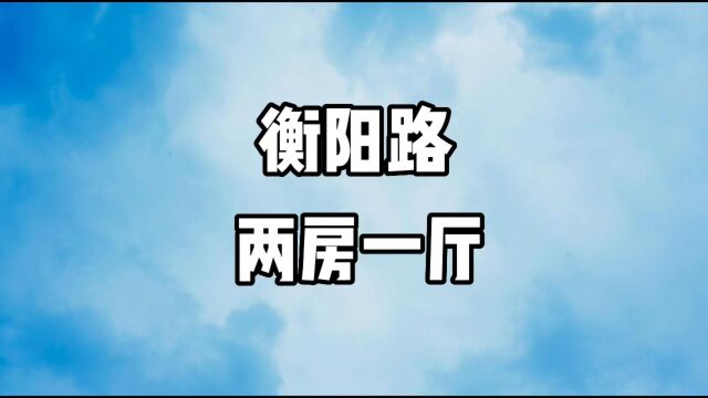 衡阳路一间老小区的两房一厅,房子旧了点.