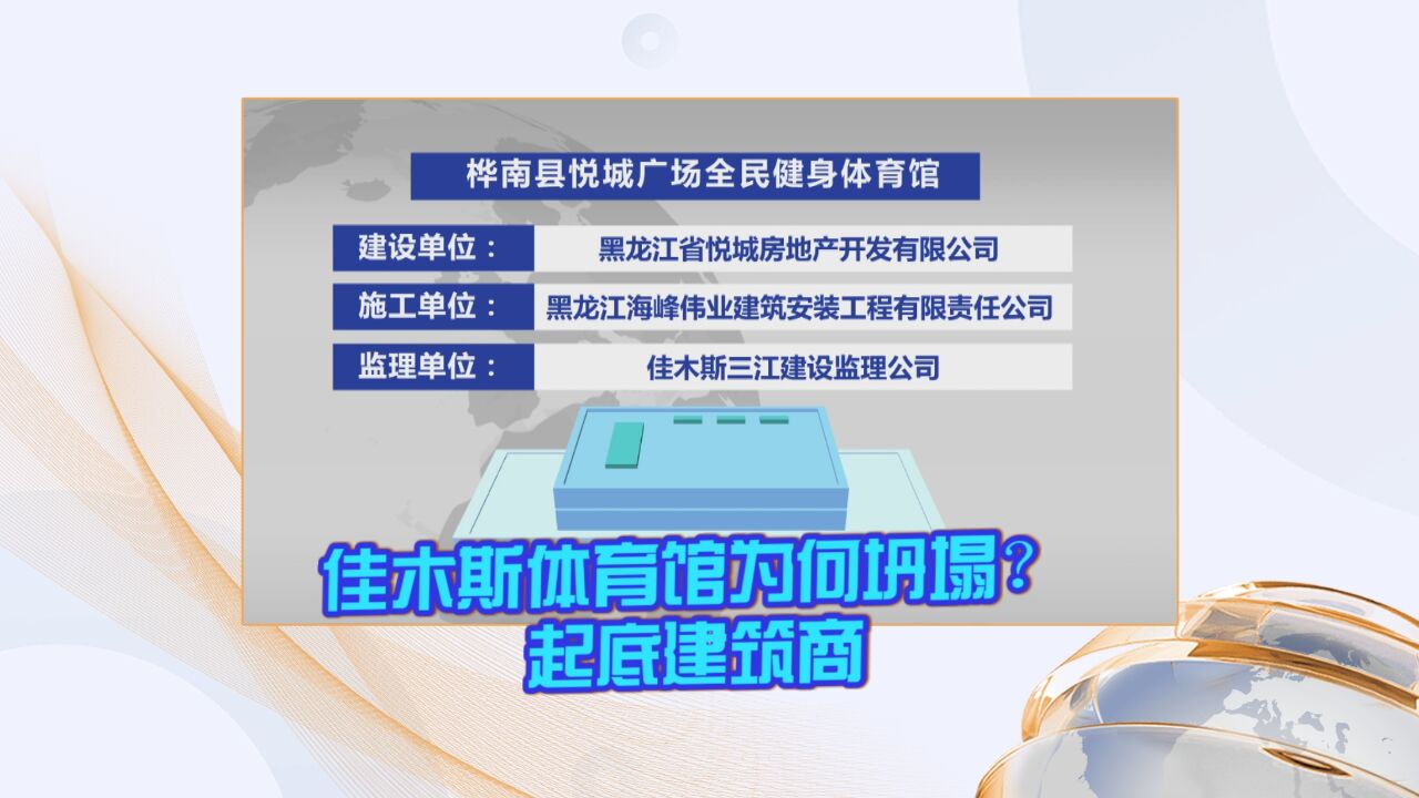 佳木斯体育馆为何坍塌?起底建筑商