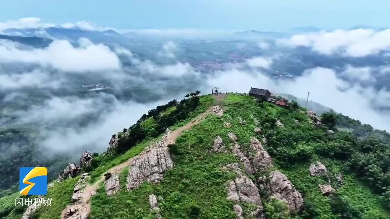 美如仙境!雨后日照莒县屋楼崮出现云海景观