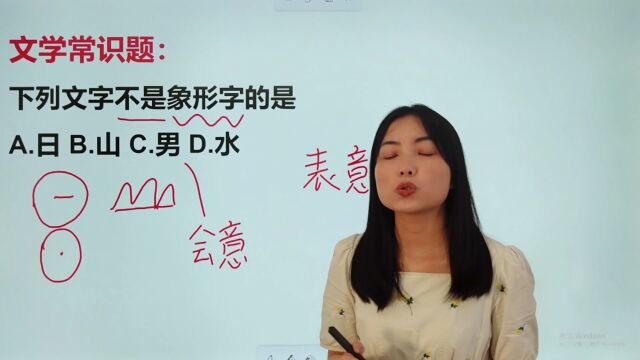 关于象形字,下列哪一项属于?难倒你了吗?