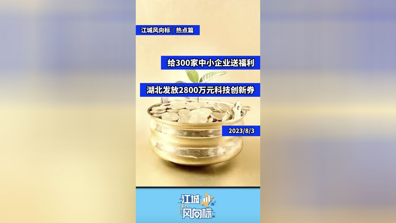 给300家中小企业送福利 湖北发放2800万元科技创新券