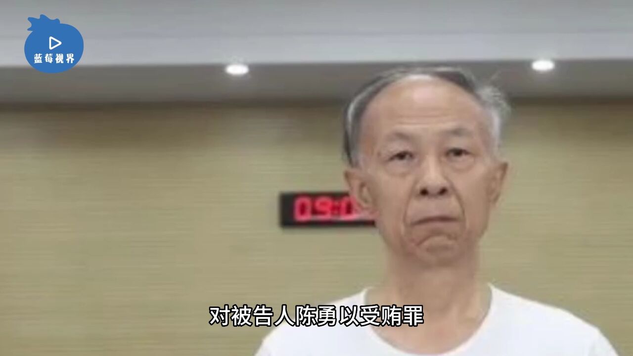 山东省人大法制委员会原副主任委员陈勇受贿案一审宣判获刑11年6个月:非法收受财物1620万余元