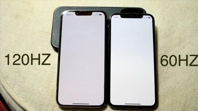 iPhone的120Hz刷新率和60Hz刷新率,到底有什么区别?一起来看看!