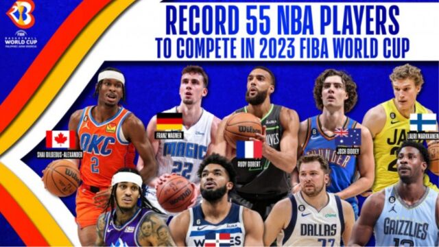 数说世界杯:55位NBA现役球员创纪录 仅10人入选过全明星