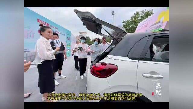 车型齐全优惠多,山东新能源汽车下乡活动在淄博火爆开场