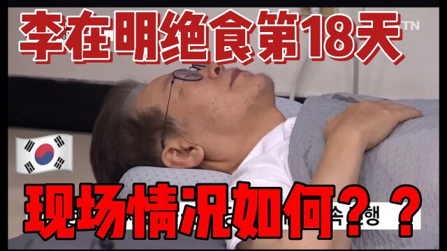 李在明抗议日本排海的第18天,现场情况到底如何?