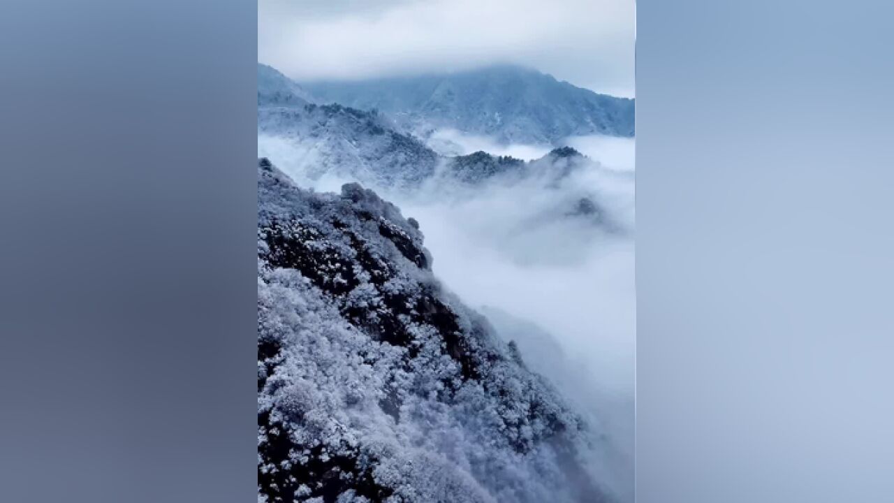 拜托,这首歌和秦岭美景的适配度也太高了!冬天一定要来陕西看