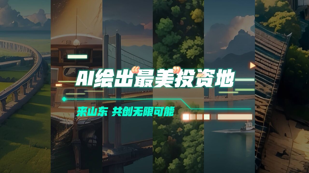 AI绘出“最美”投资地!来山东,共创无限可能