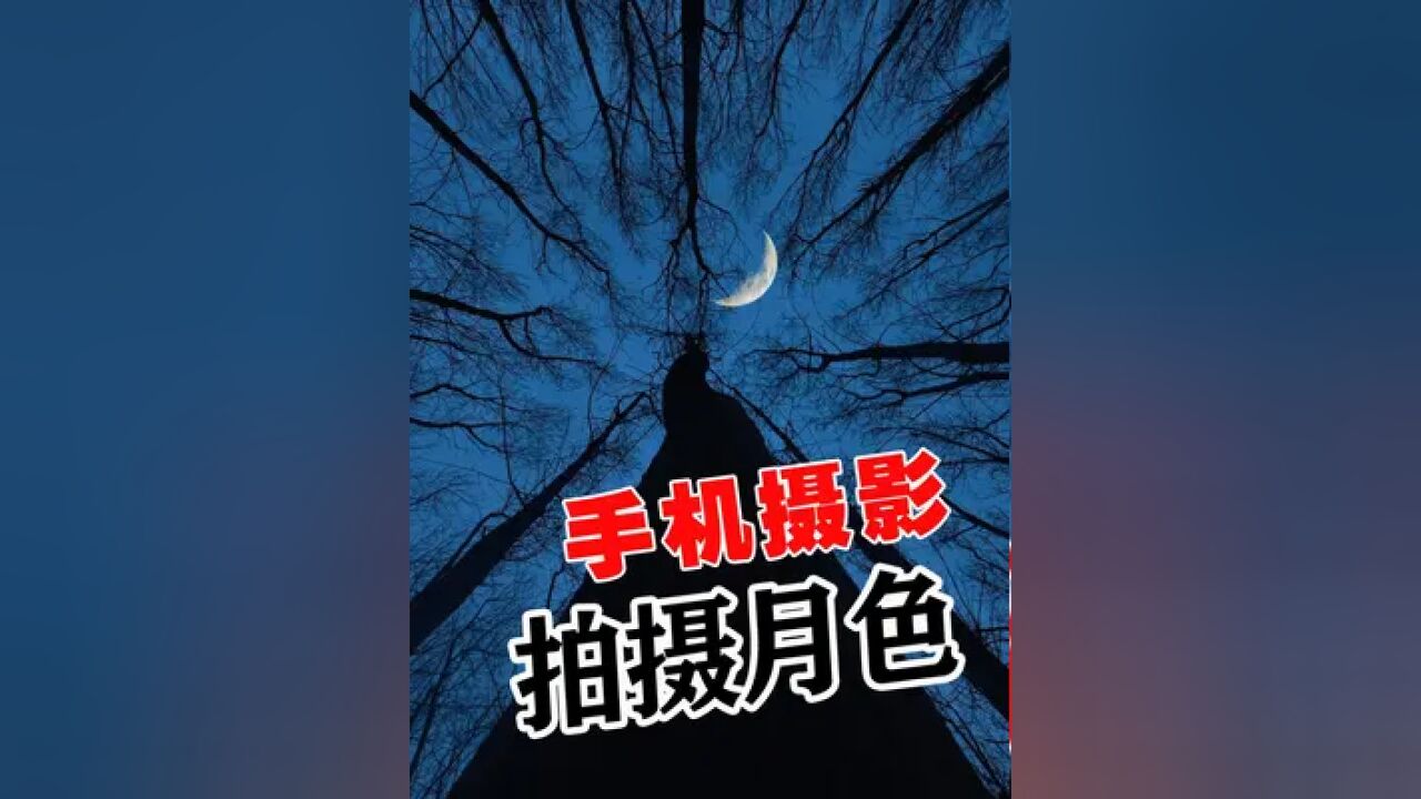 手机专业模式,拍出月色的视频