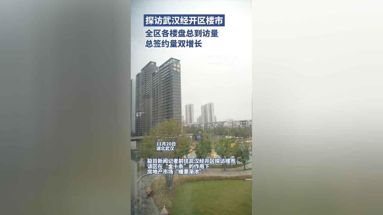 探访武汉经开区楼市,全区各楼盘总到访量、总签约量双增长