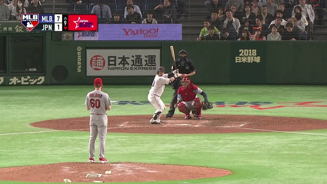 【原声】美日职棒明星对抗赛第3场:MLB明星队vs日本明星队 第9局