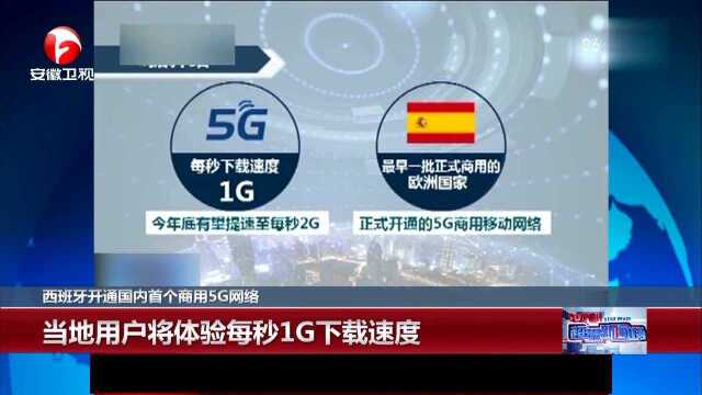 西班牙开通国内首个商用5G网络